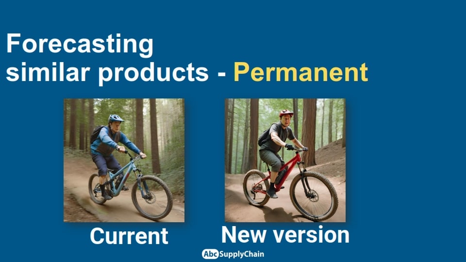 forecasting with similar permanent products