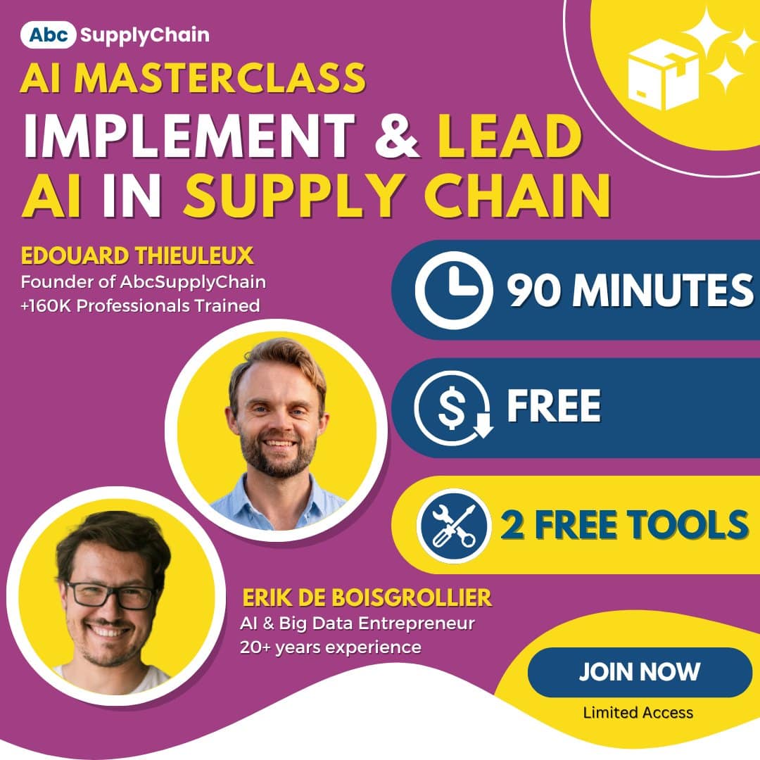 Free AI MaterClass : Implement & Lead AI In Supply Chain