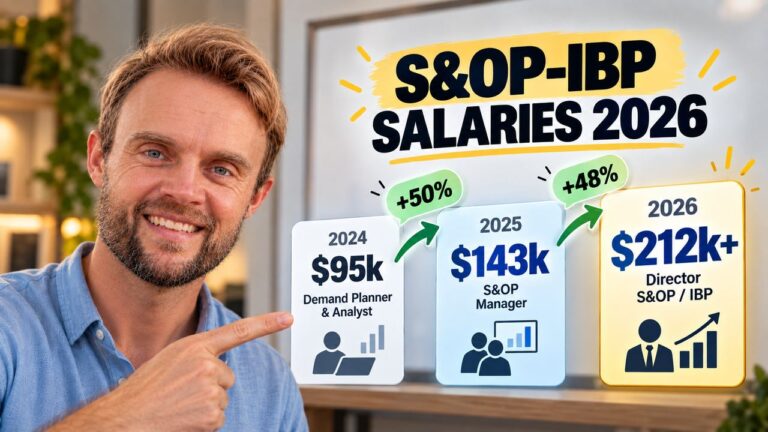 S&OP and IBP salaries 2026, from Demand Planner to Director S&OP / IBP